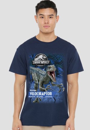 Jurassic World, JURASSIC WORLD VELOCIRAPTOR - Print T-shirt - dark blue