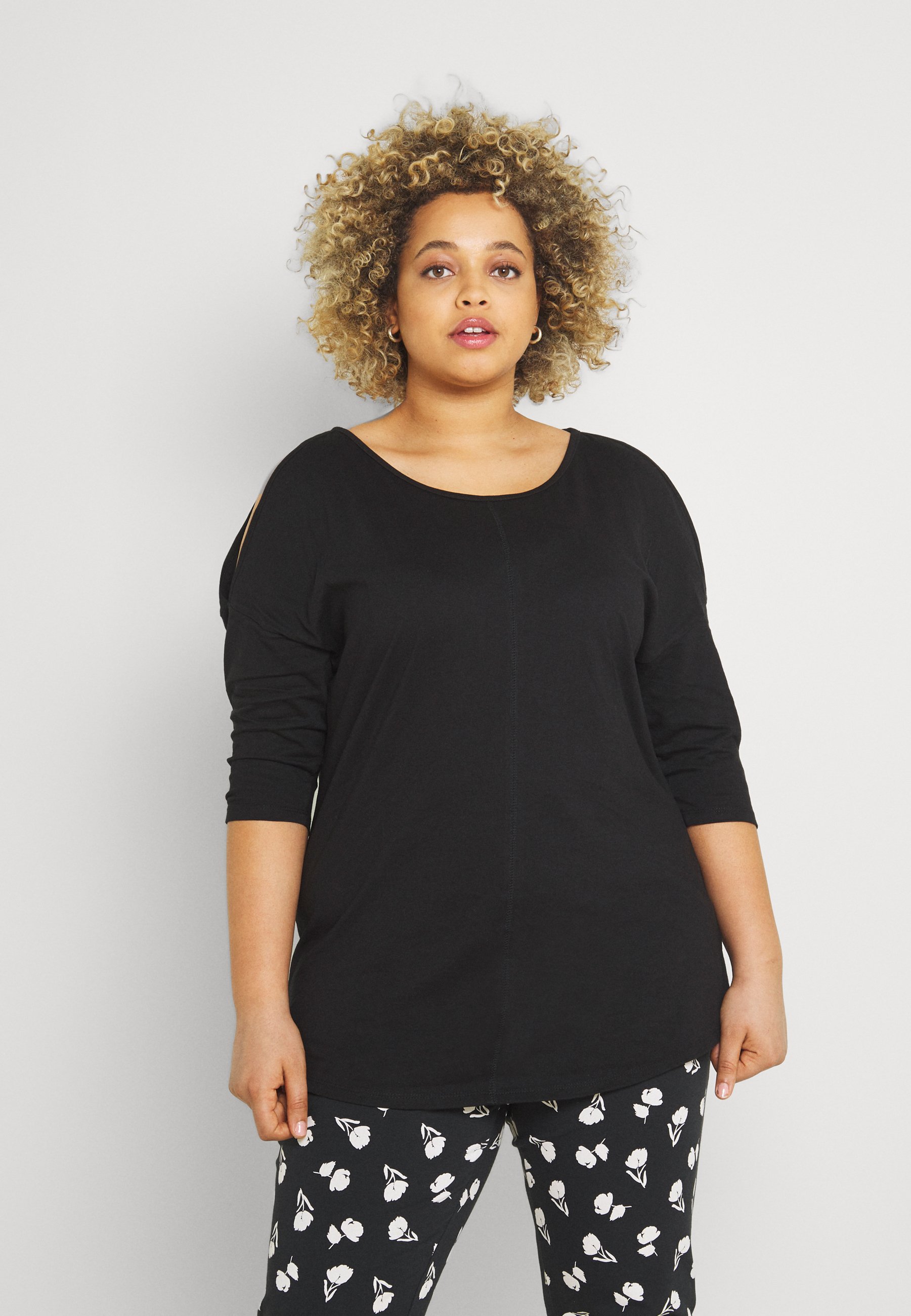 Women COLD SHOULDER TUNIC - Print T-shirt Women COLD SHOULDER TUNIC - Print T-shirt