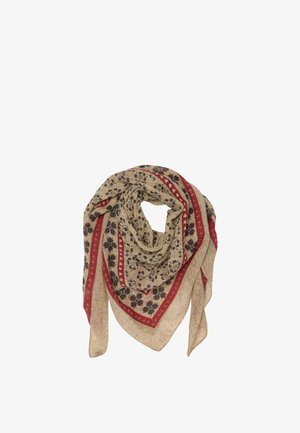 Stefanel, FOULARD WITH FLORAL PRINT.. - Bufanda - beige red