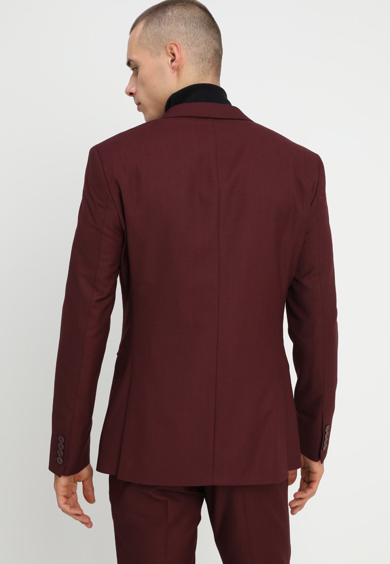 Isaac Dewhirst FASHION SUIT Dress bordeaux Zalando.no Isaac Dewhirst FASHION PLAIN JACKET SLIM FIT - Dressjakke - bordeaux
