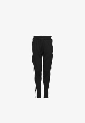 SQUADRA - Tracksuit bottoms - black / white