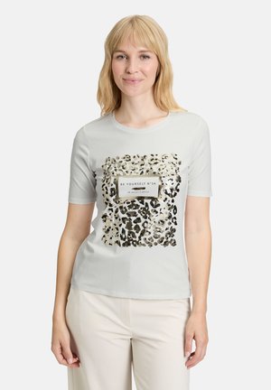 MIT AUFDRUCK - Print T-shirt - patch white black