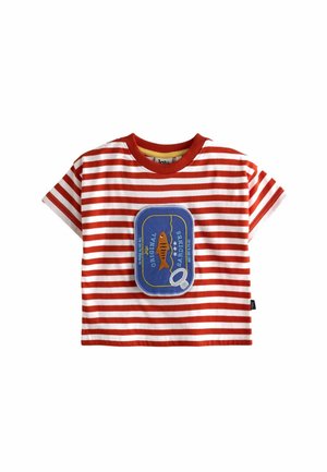 REGULAR FIT - INTERACTIVE APPLIQUÉ - Tričko s potlačou - red