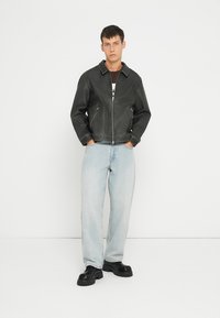 Jack & Jones JJECASABLANCA JACKET - Dirbtinės odos striukė - black