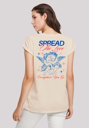 SPREAD THE LOVE VALENTINSTAG STREETWEAR FRONT - Print T-shirt - whitesand