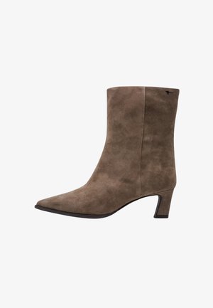 Tamaris, STIEFELETTE - Støvletter - taupe