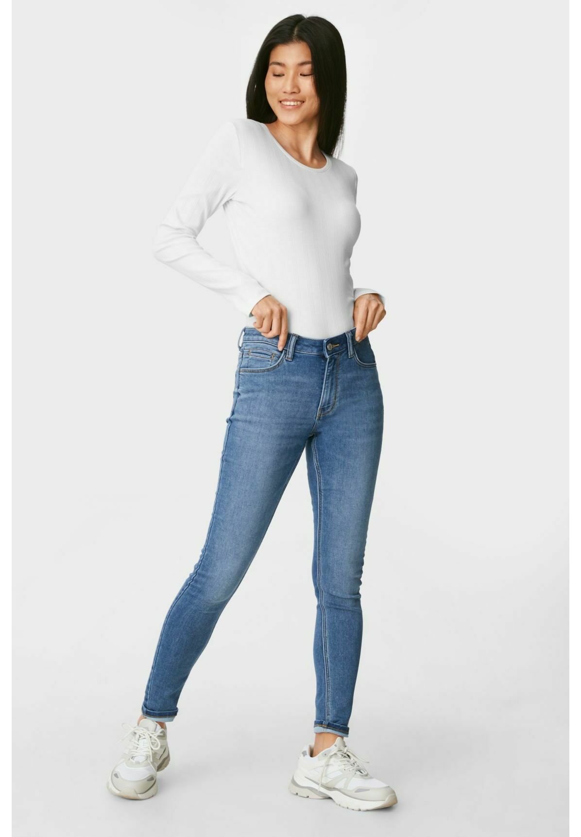 C\u0026A Jeans Skinny Fit - denim-blue/light 