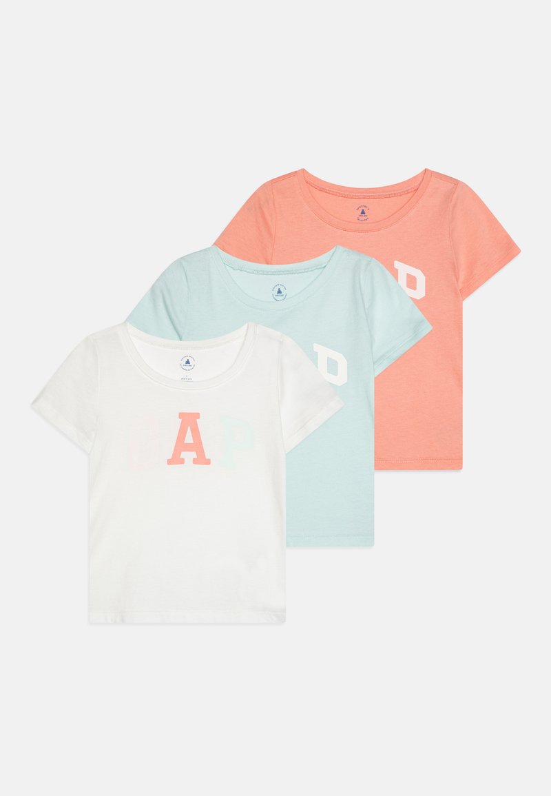 GAP - LOGO GIRL 3 PACK - T-shirts med print - azul, Forstørre
