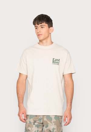 JORRIVERSIDE BACK TEE CREW NECK UNISEX - Print T-shirt - moonbeam