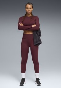 Puma - CROPPED - T-shirt à manches longues - ruby shimmer Image miniature 1