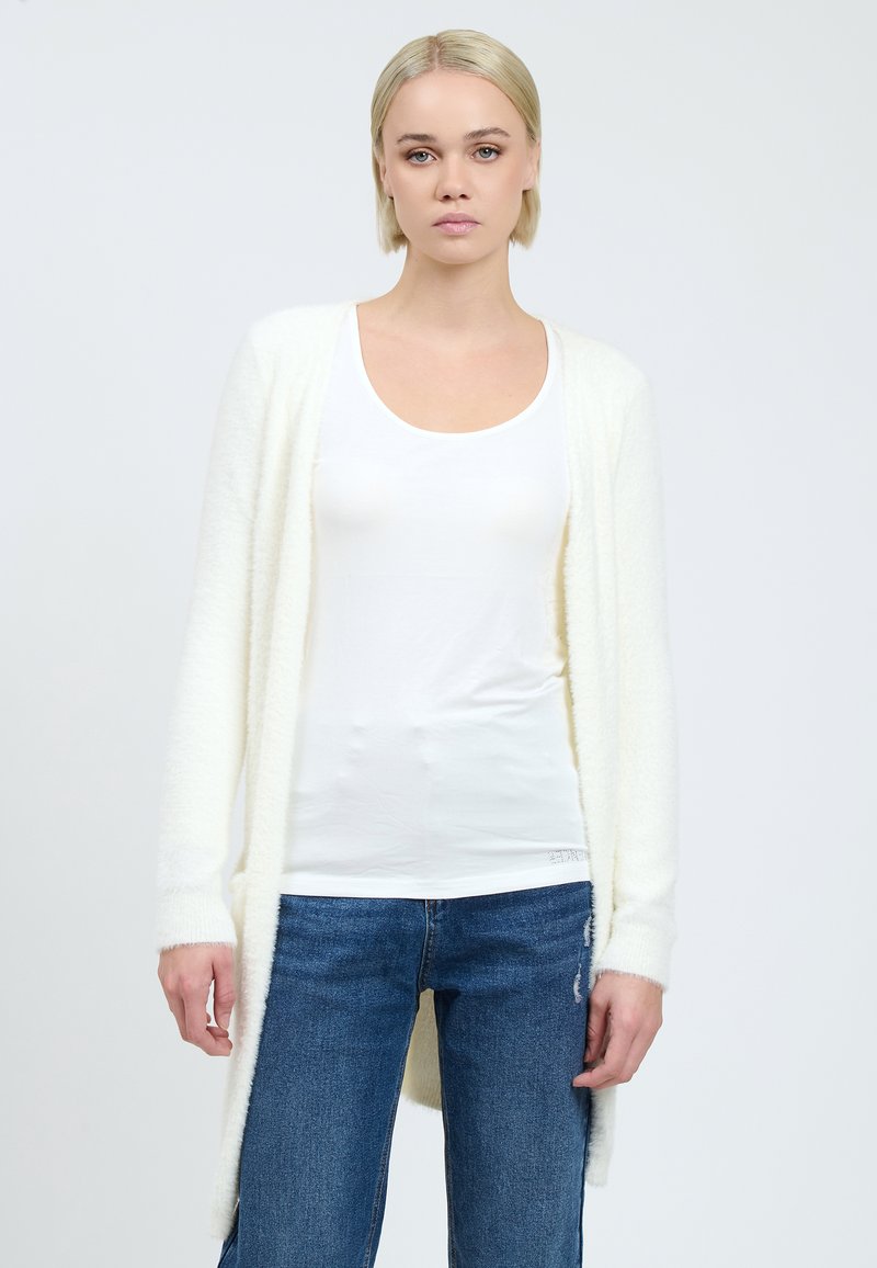 INFLUENCER FLUFFY - Chaqueta de punto - milk