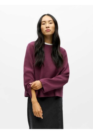 Object OBJREYNARD O-NECK NOOS - Trui - mauve wine