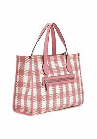Guess SILVANA VICHY - Handtasche - pink multi