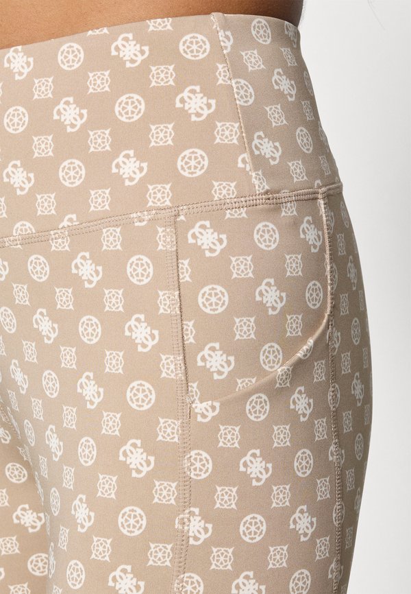 PEONY LOGOMANIA LEGGINGS - Leggings - beige4