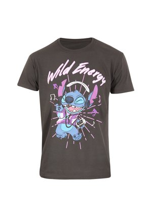 DISNEY LILO AND STITCH WILD ENERGY - T-shirt imprimé - charcoal grey