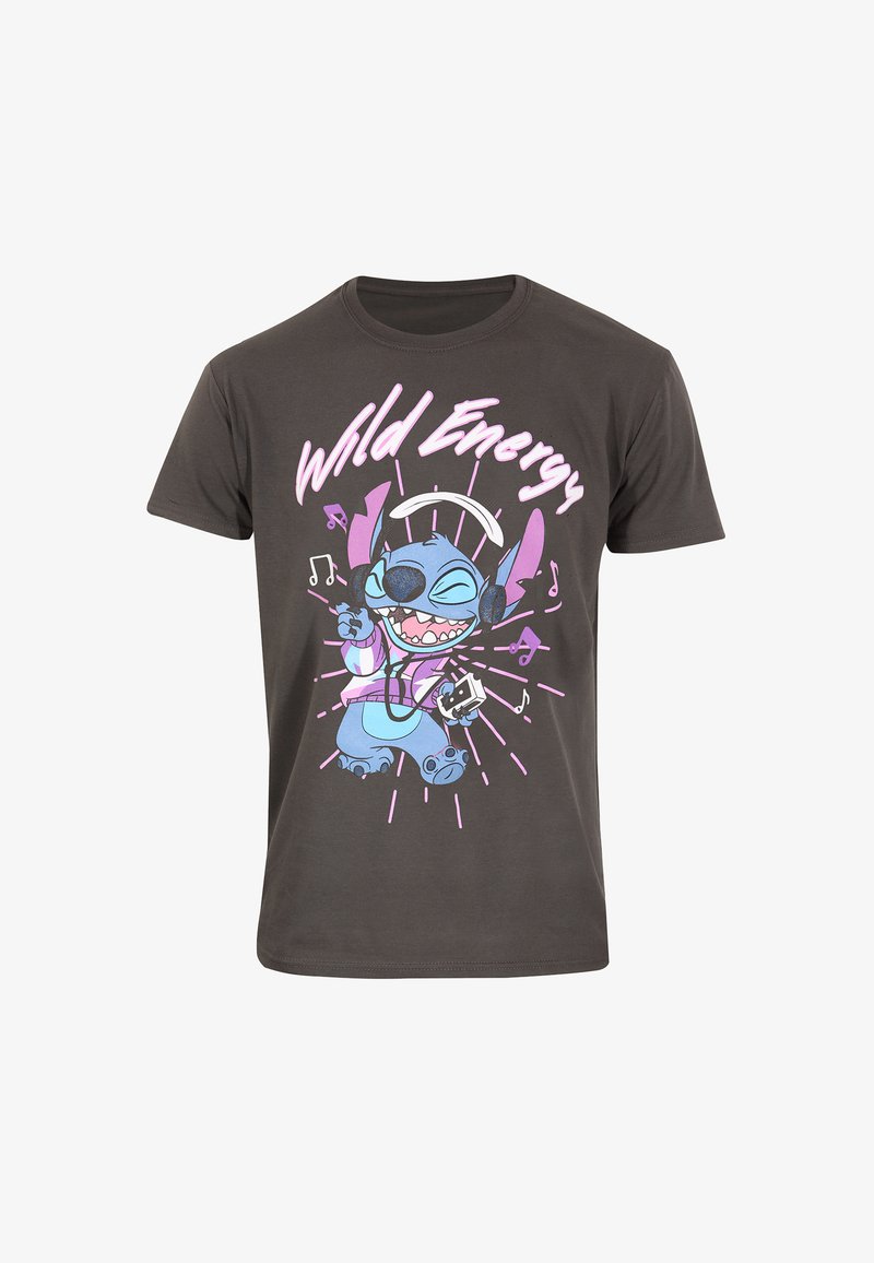 Henry Tiger DISNEY LILO AND STITCH WILD ENERGY - Print T-shirt - charcoal grey