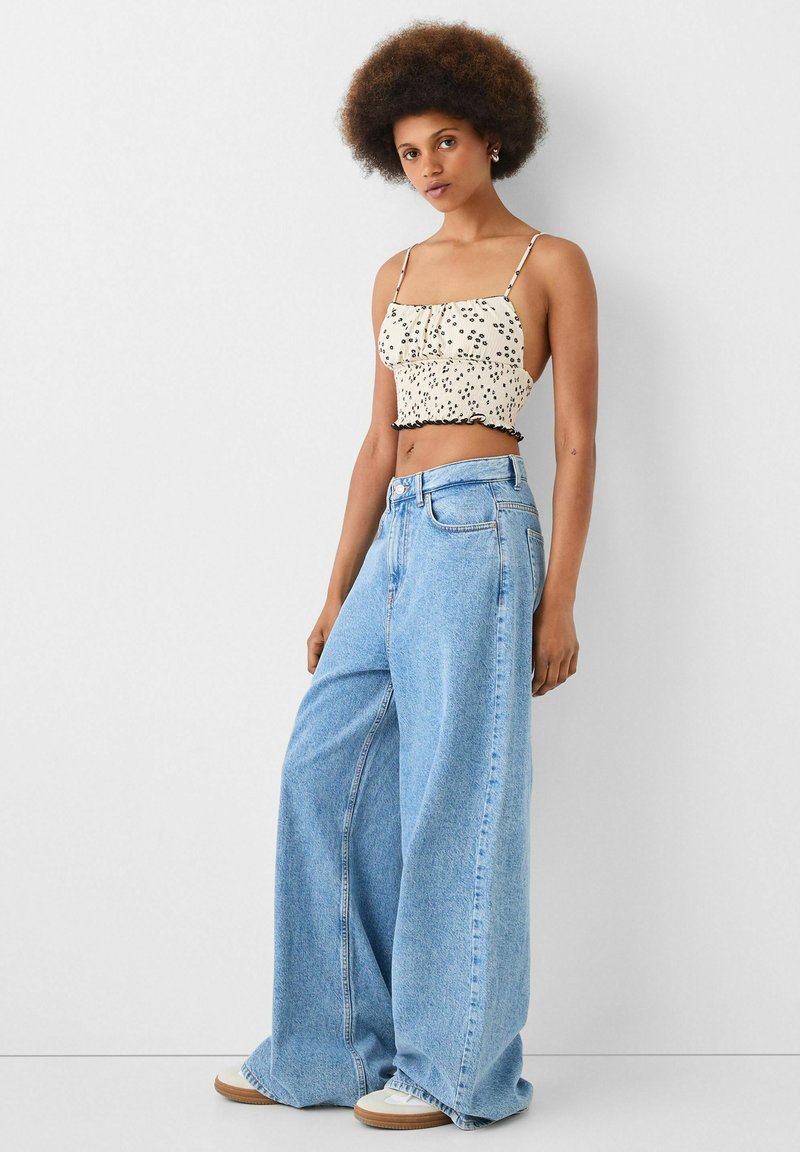 Bershka Top zwart Bershka Top zwart