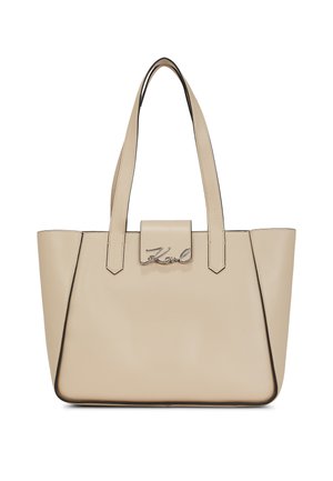 SIGNATURE TOTE - Handbag - beige
