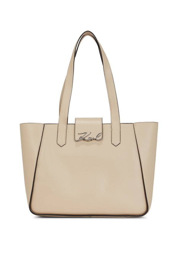 SIGNATURE TOTE - Handbag - beige4