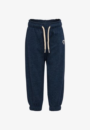 Hummel, HUMMEL HMLMINI LOOSE DNM SWEAT PANTS BEE UNISEX - Jogginghose - dress blues