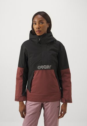 INSULATED ANORAK - Veste de snowboard - blackout/grenache