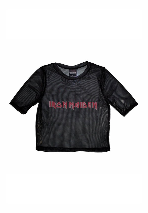 IRON MAIDEN BAND LOGO CROP - Print T-shirt4
