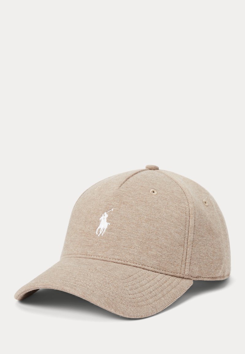 Polo Ralph Lauren - DOUBLE KNIT JACQUARD BALL CAP - Naģene - dark taupe heather, Palielināt