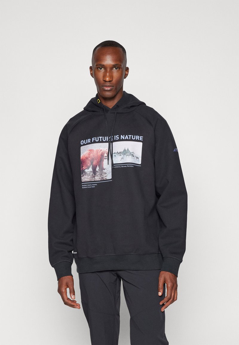 Adidas Terrex NATIONAL GEOGRAPHIC AERO.READY_WARMING HOODY - Felpa con cappuccio - black