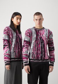 Carlo Colucci RUNDHALS UNISEX - Strickpullover - fuchsia
