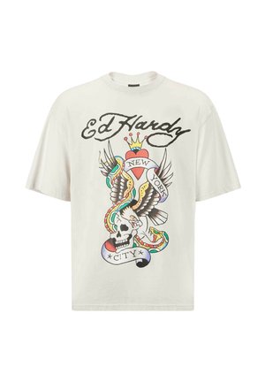 Ed Hardy, T-shirts print - grey