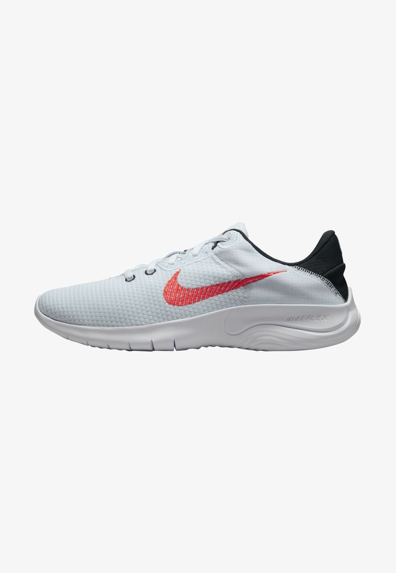Nike Performance FLEX EXPERIENCE RN 11 - Sapatos para corrida em estrada - football grey black white bright crimson