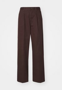 RUTH PLEATED PANT - Pantalones - java brown