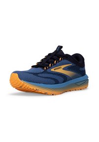 Brooks REVEL 7 - Hardloopschoenen voor op de weg - storm blue black orange pop