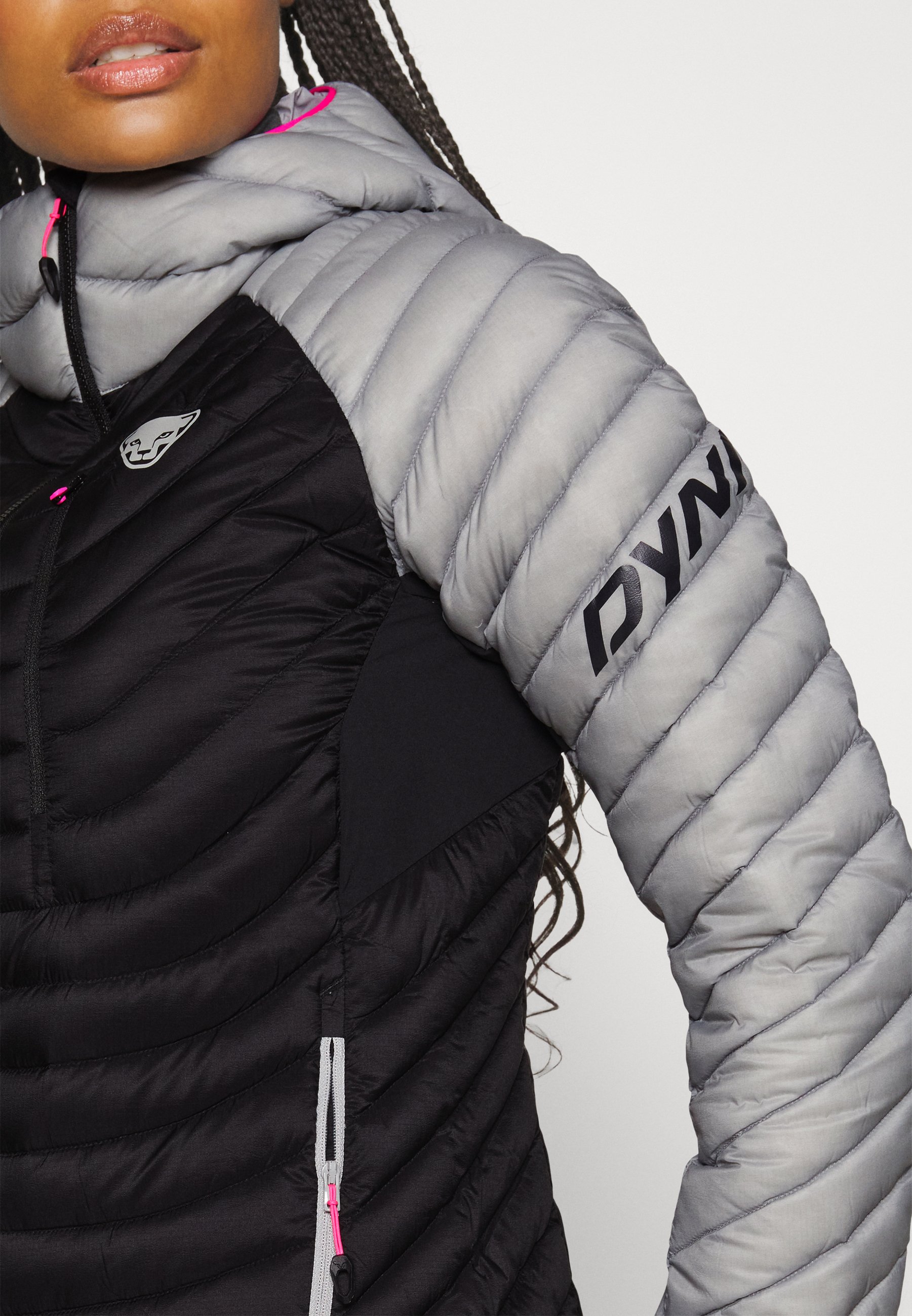 Dynafit Radical Down Hooded Jacket Black Grey Women - XS