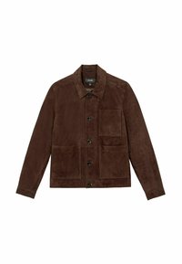 REGULAR FIT - Kožnata jakna - chocolate brown