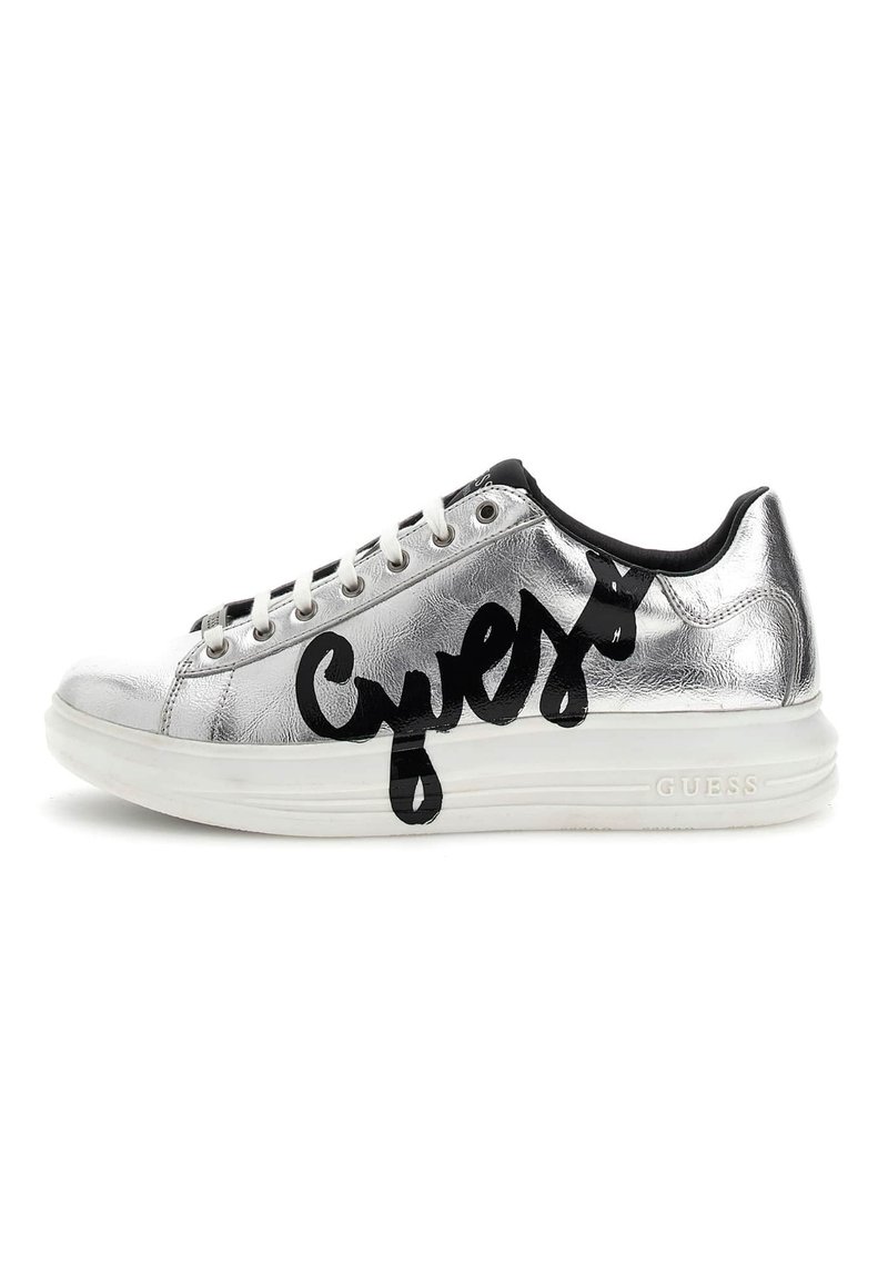 guess silver trainers