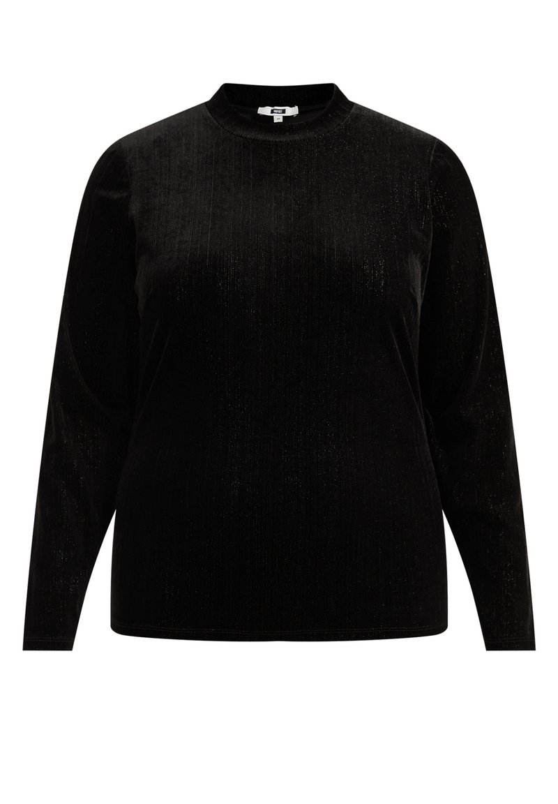 WE Fashion GLITTERGAREN CURVE Long sleeved top black Zalando.de
