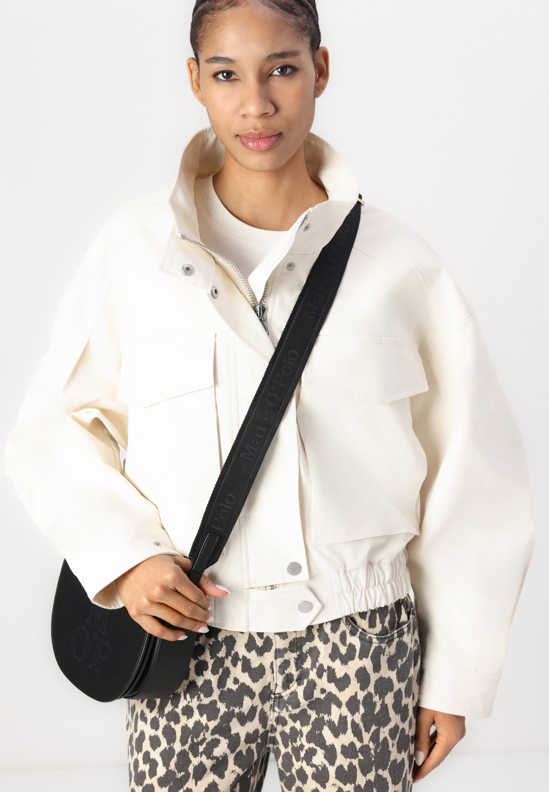 Copenhagen Muse BOMMI - Bomber Jacket - jet stream/white - Zalando