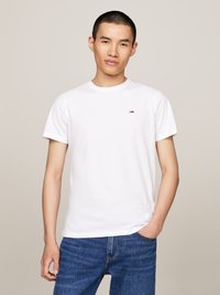 Tommy Jeans SLIM TEE 2 PACK - Basic T-shirt - newsprint/white