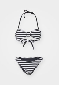 CHEEKY STRIPE - Bikini - black
