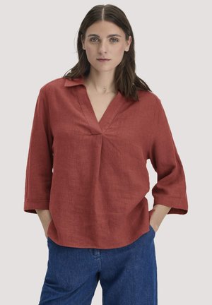 Blouse - terrakotta
