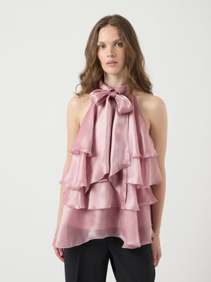 YASELOISE SHINY HALTER NECK - Pusero - zephyr