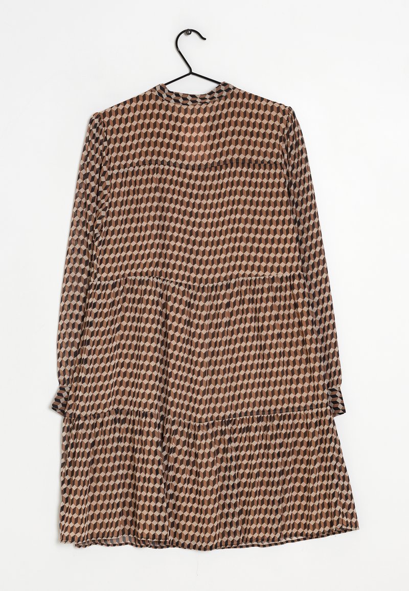 Mango Vestido camisero brown/multicolor (Segunda mano