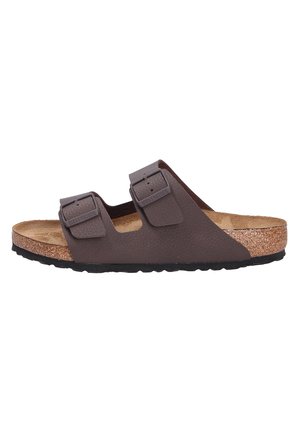Pantolette flach - chocolate