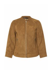 Jacka i konstläder - brown