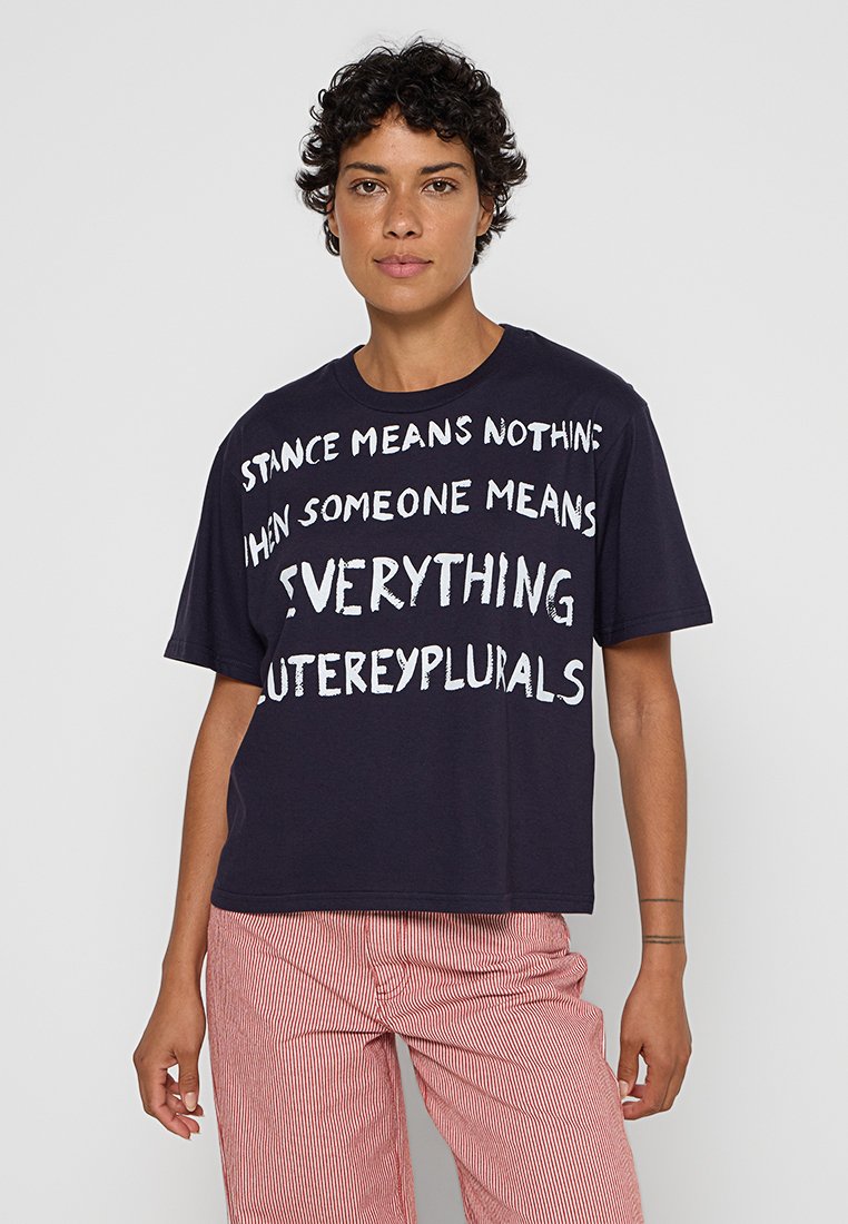 Peuterey T-shirt print donkerblauw