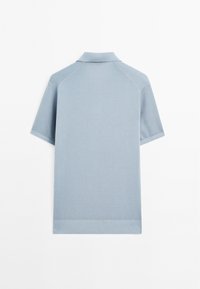 Massimo Dutti LIGHTWEIGHT V-NECK - Polotričko - blue