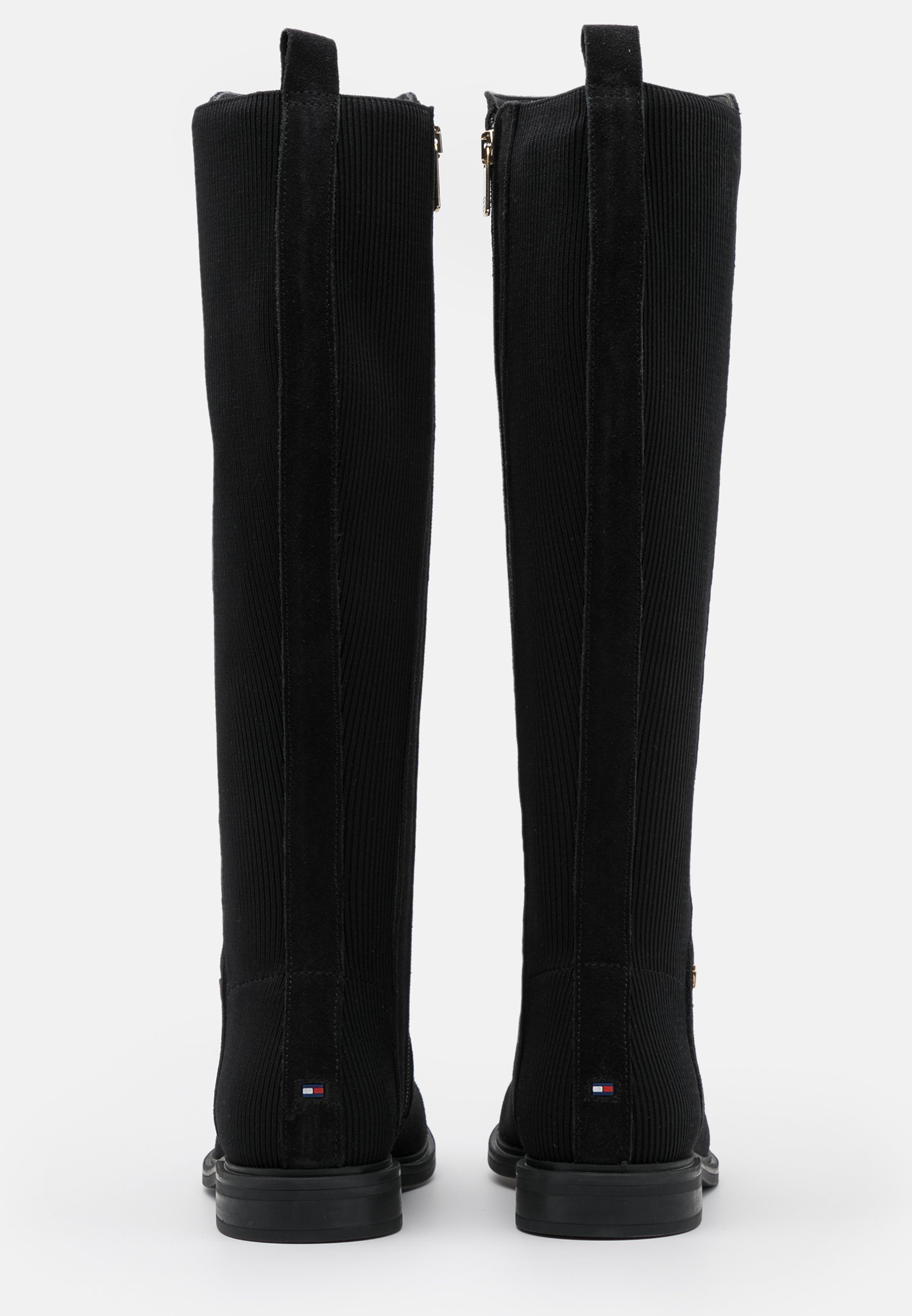 tommy hilfiger tall black boots
