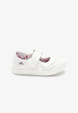 MARY JANE - Ballerinaskor med remmar - white broderie ruffle