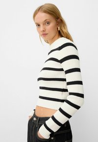 Bershka ROUND NECK  - Trui - black